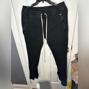 Fear of God Essentials Black Joggers with Zipper Pockets